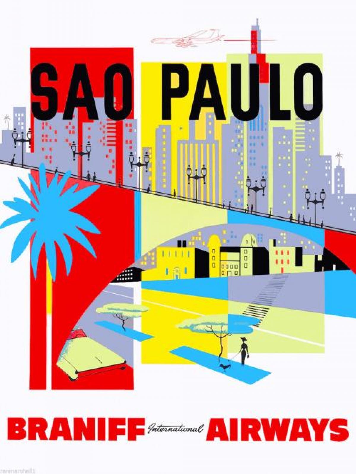 São Paulo duvar kağıdı haritası