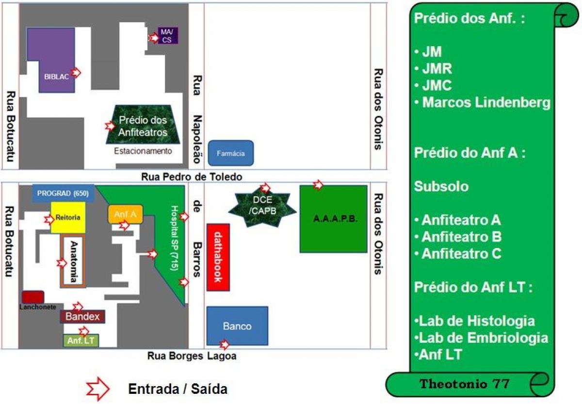 Federal university of São Paulo haritası - UNİFESP