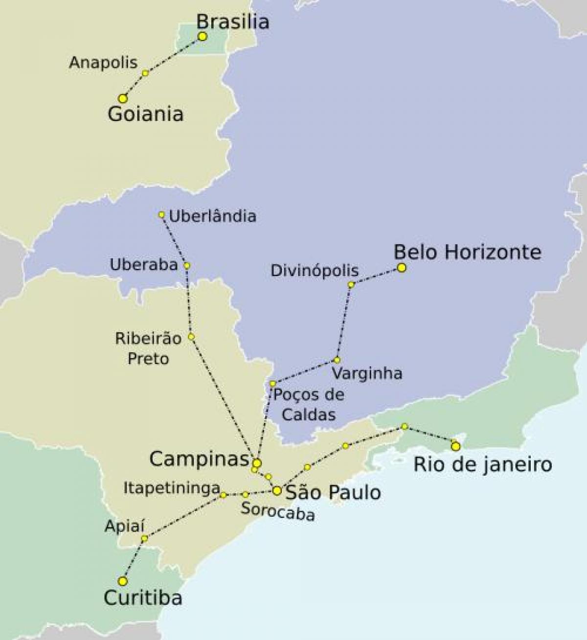 São Paulo TAV haritası
