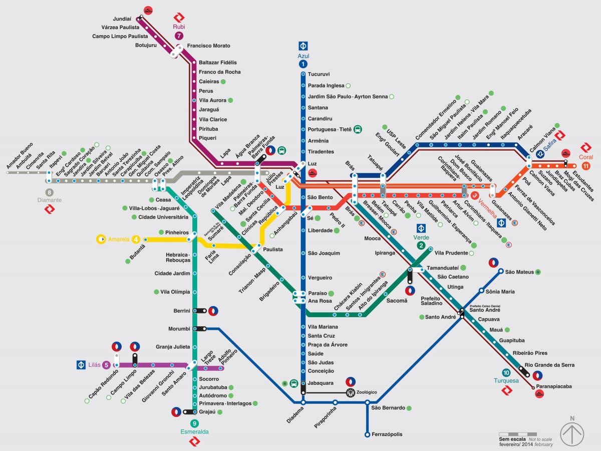 São Paulo haritası taşımaları