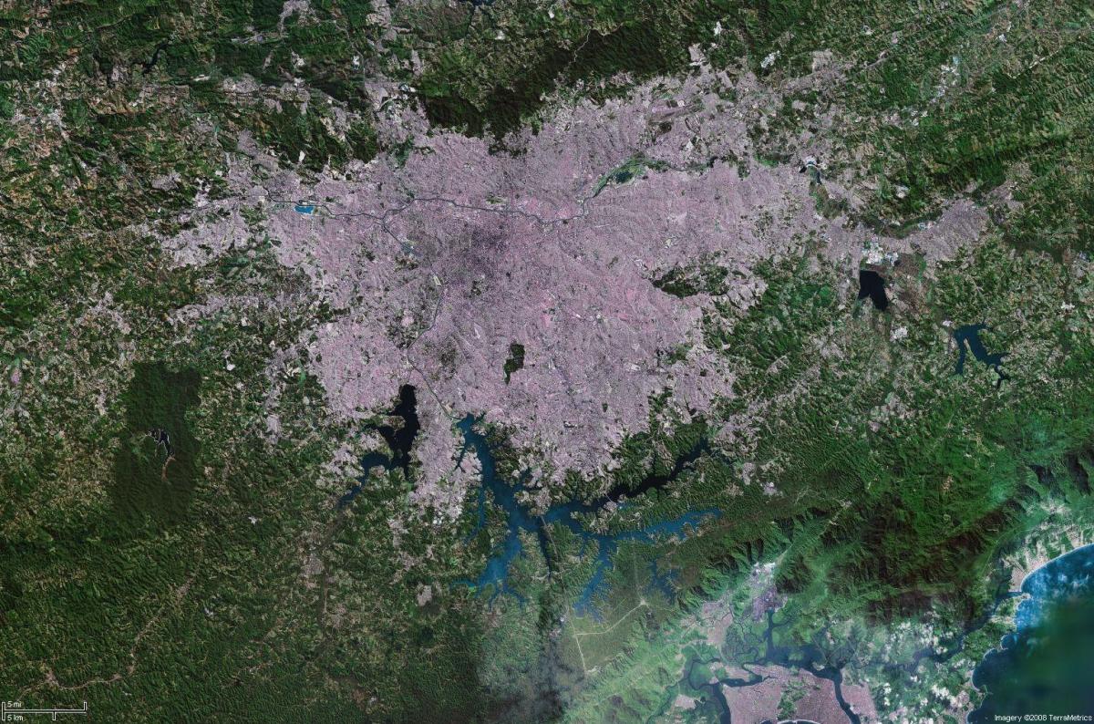 São Paulo uydu haritası