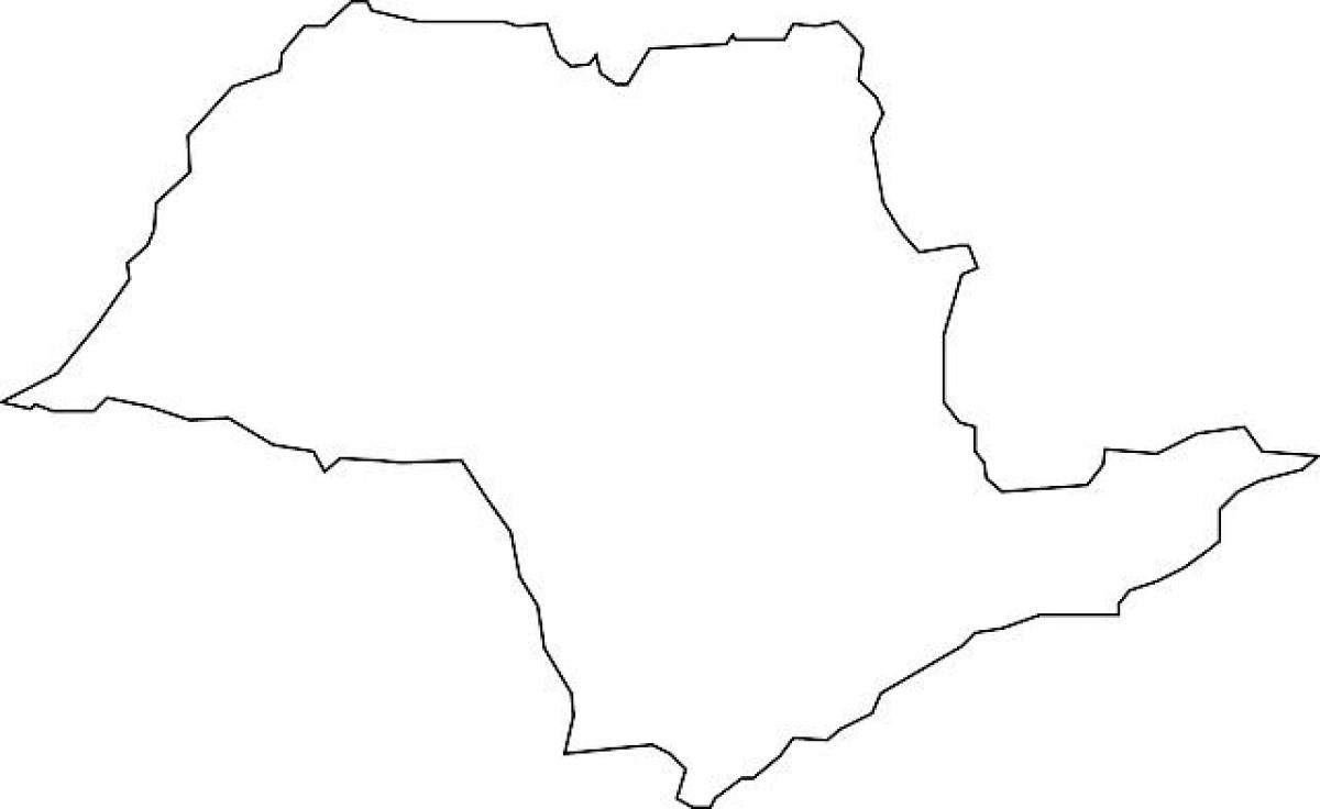 São Paulo vektör harita