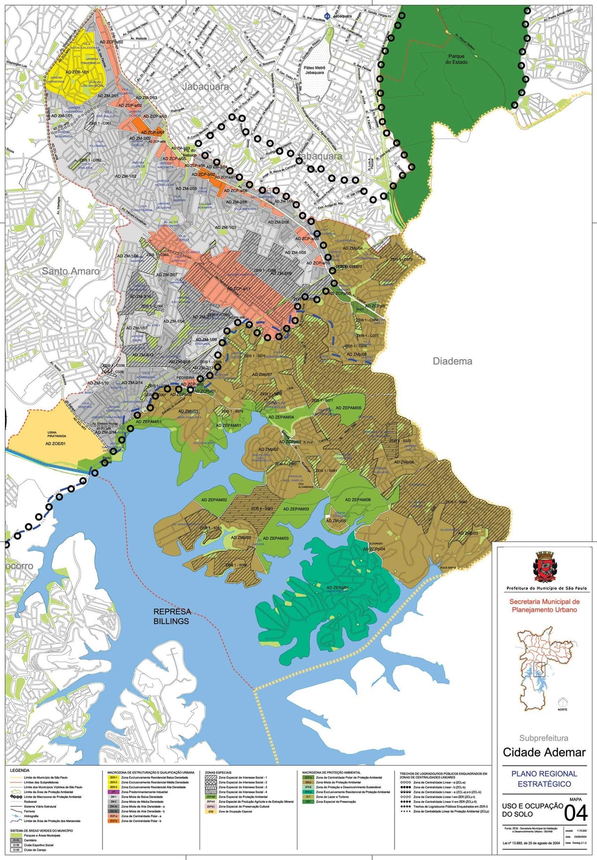Toprağın Cidade Ademar São Paulo haritası - İşgal