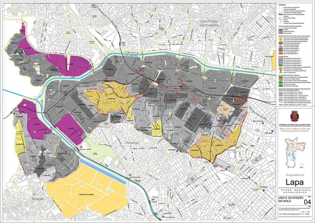 Toprağın Lapa São Paulo haritası - İşgal
