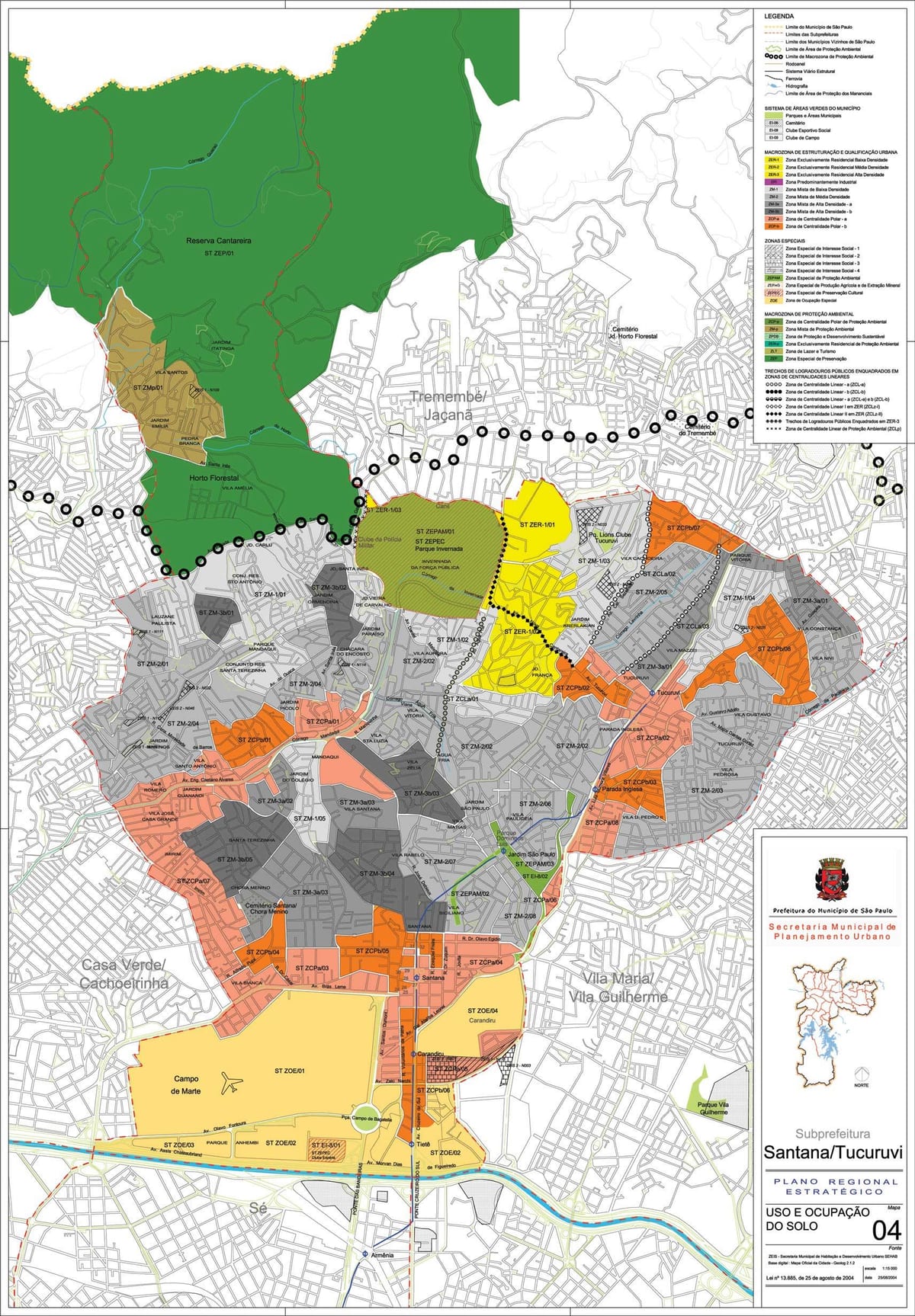 Toprağın Santana, São Paulo haritası - İşgal