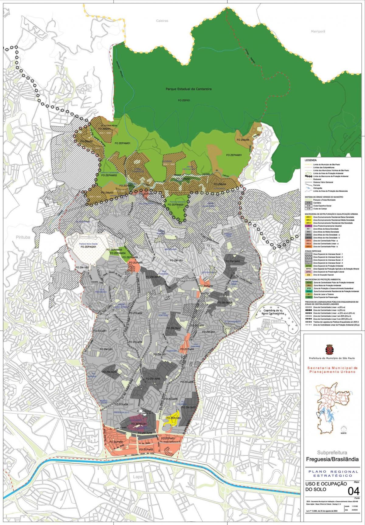 Toprağın Freguesia do Ó São Paulo haritası - İşgal