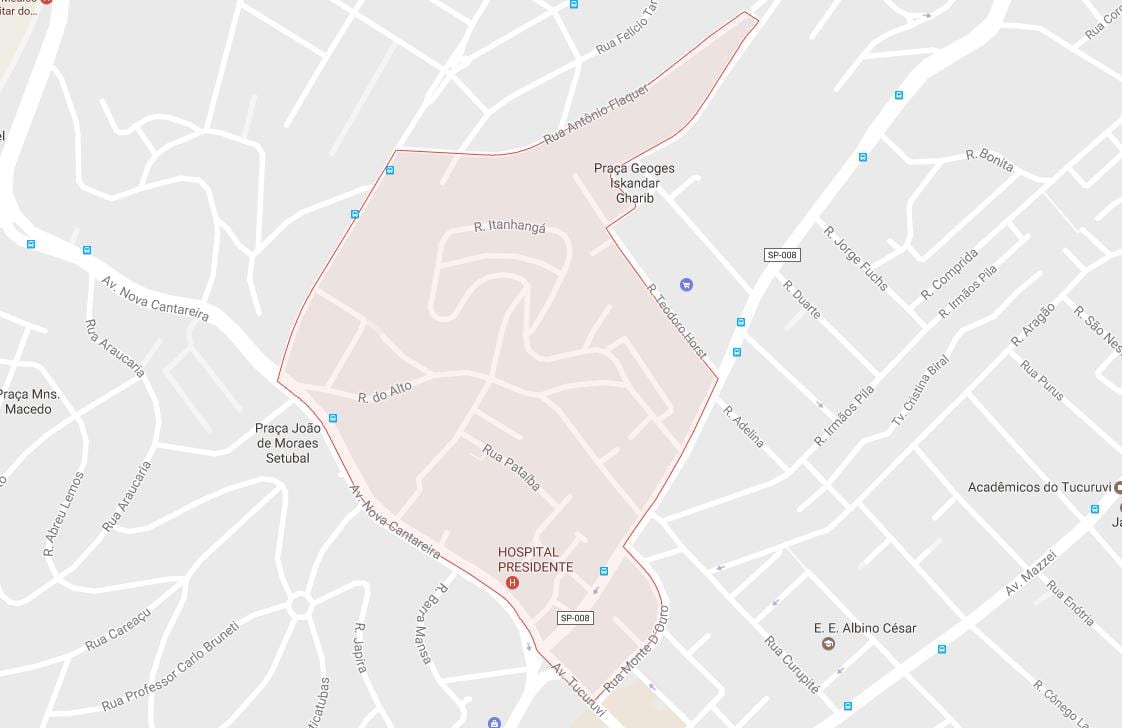 Tucuruvi São Paulo haritası