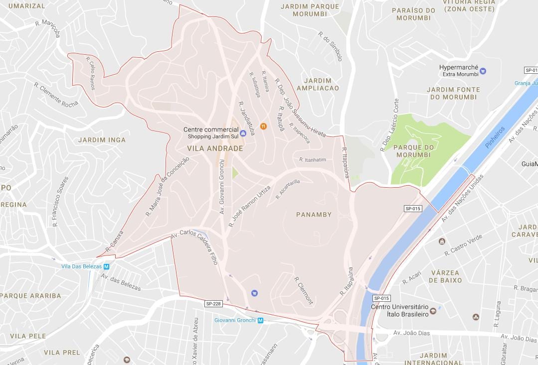 Vila haritası Andrade São Paulo