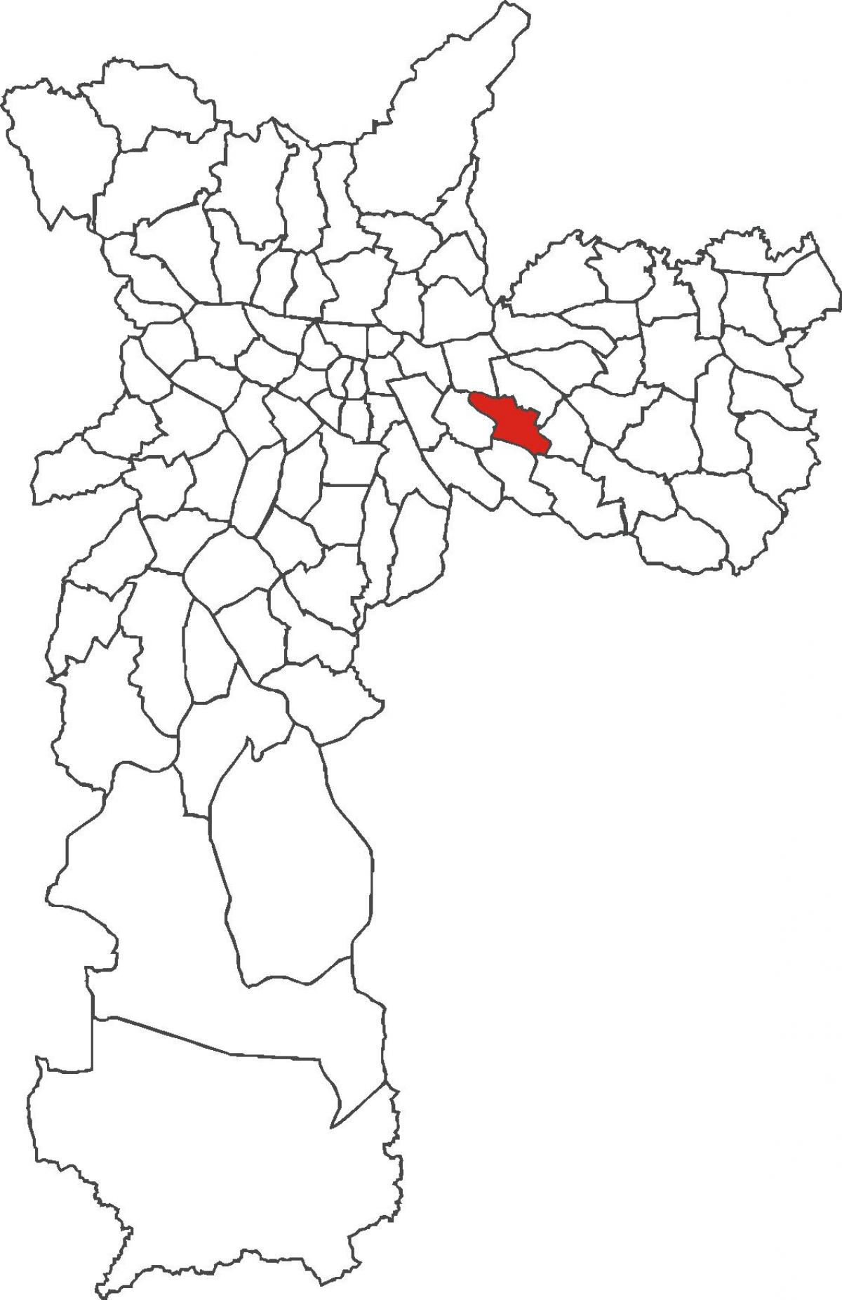 Vila Formosa bölgesinin haritası