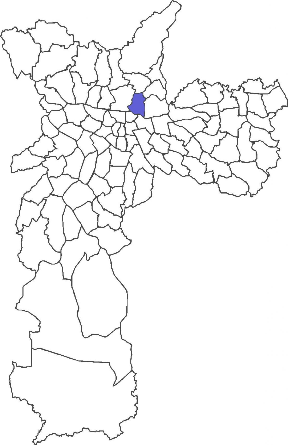 Vila Guilherme bölge haritası