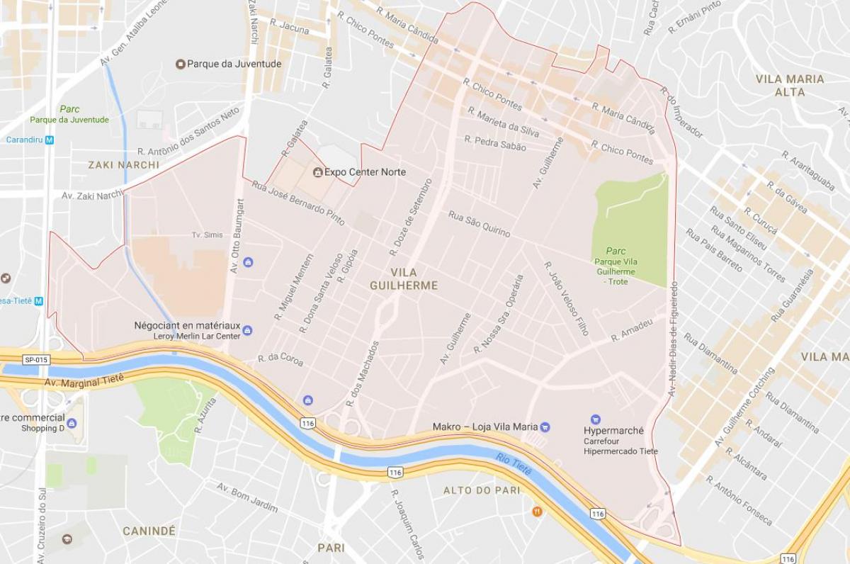 Vila Guilherme São Paulo haritası