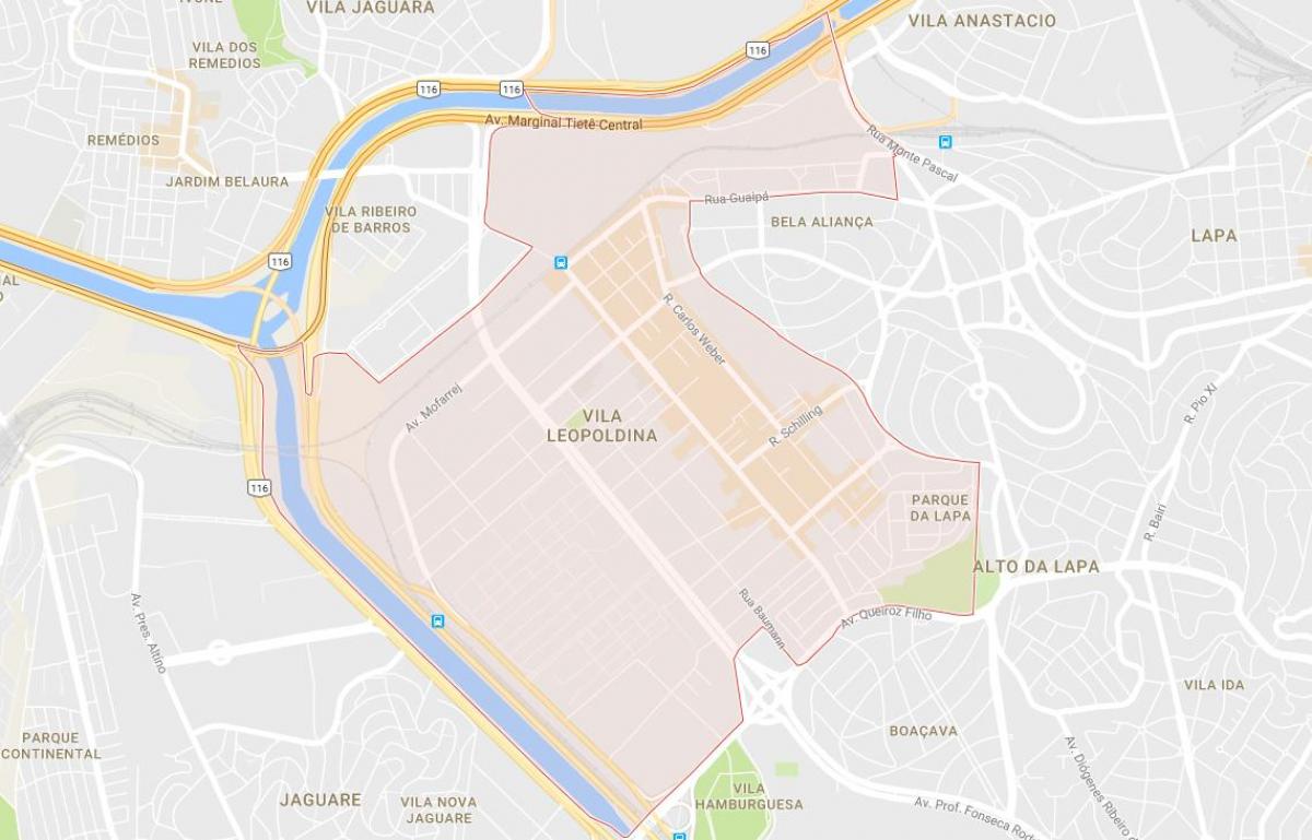 Vila Leopoldina São Paulo haritası
