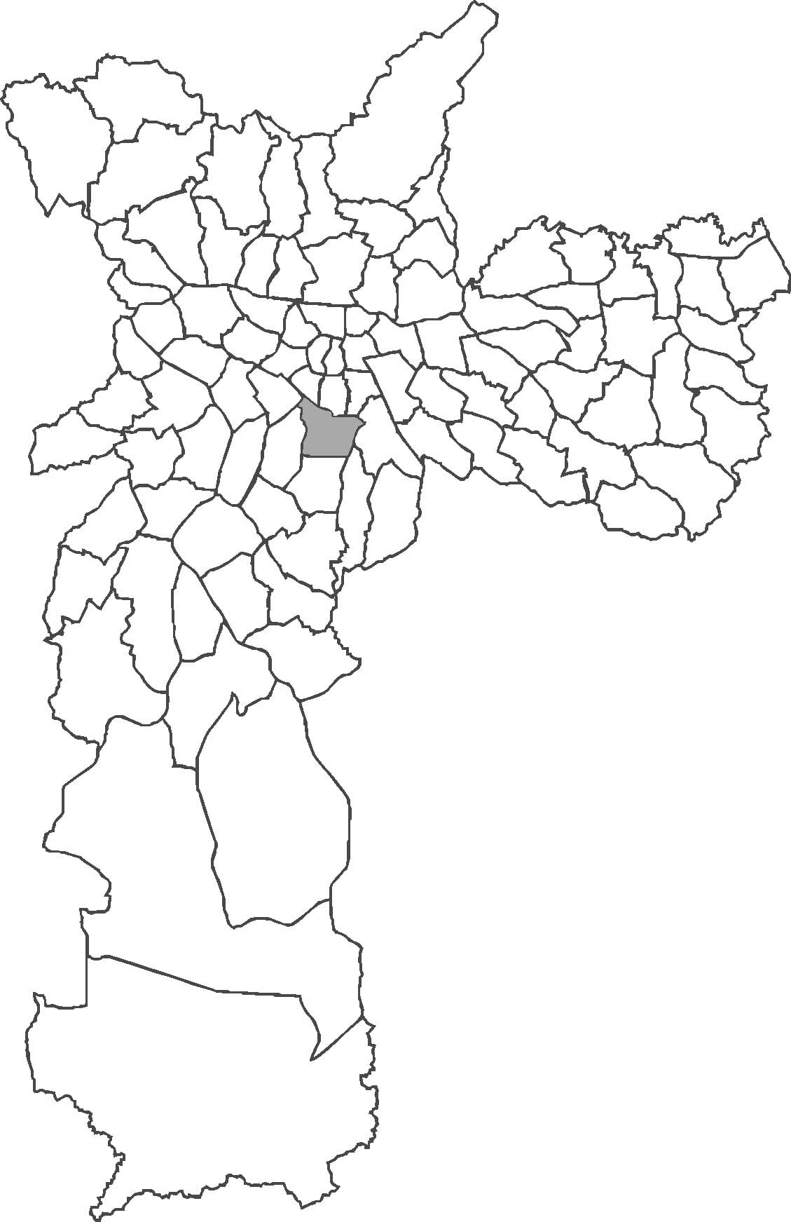 Vila Mariana bölgesinin haritası
