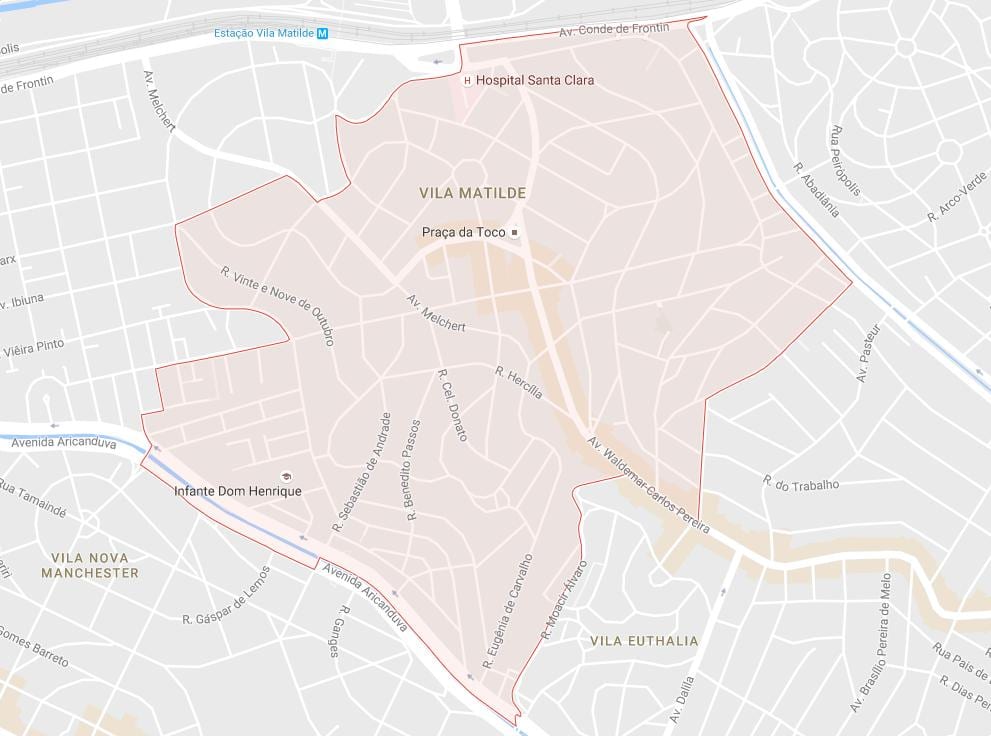Vila Matilde São Paulo haritası