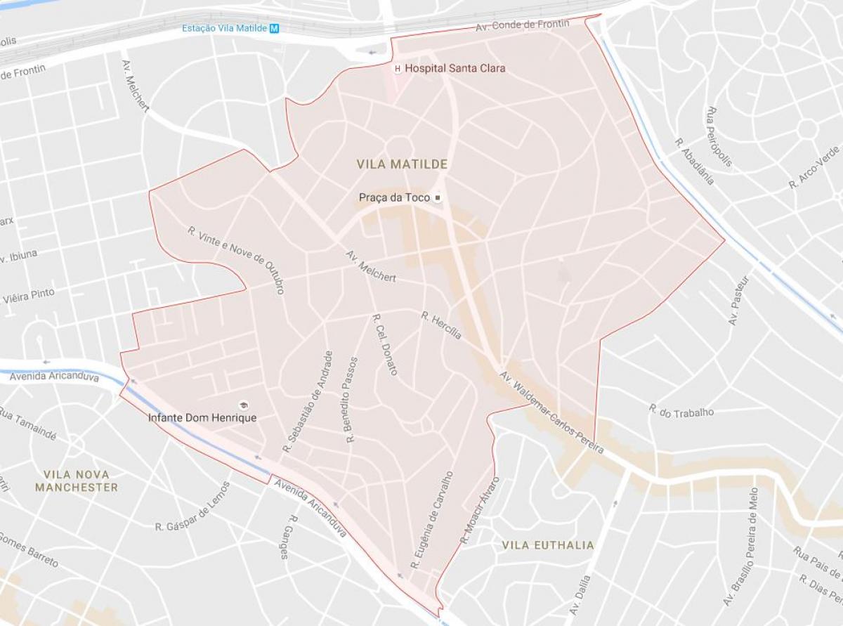 Vila Matilde São Paulo haritası