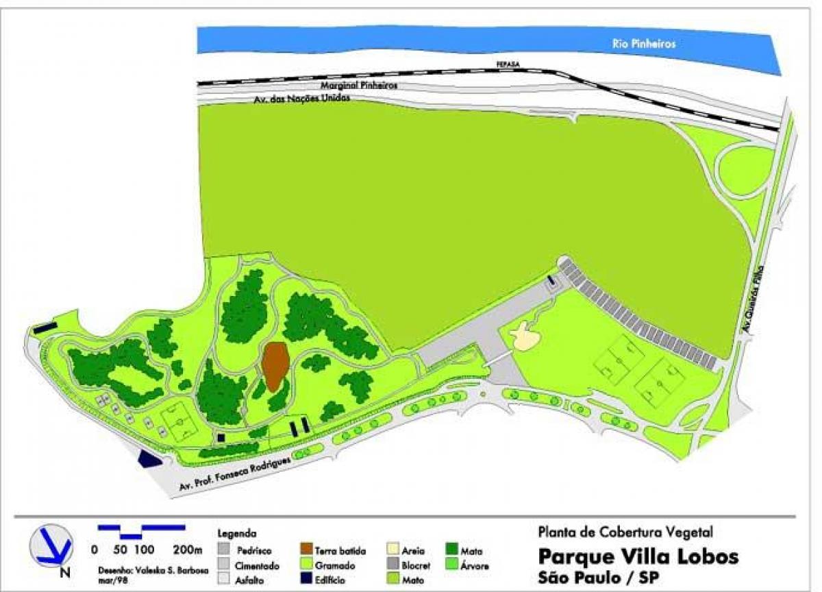 Villa lobos Park haritası