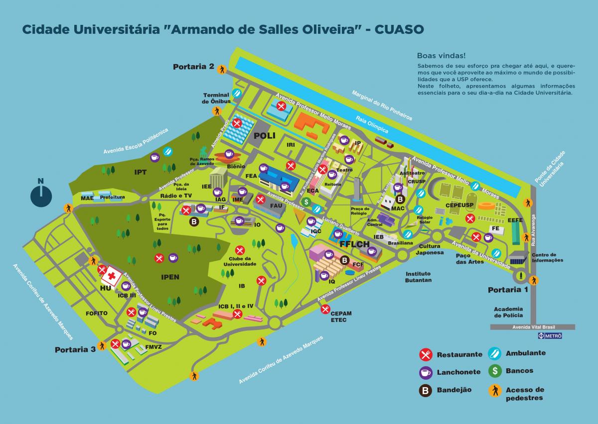 Üniversite Armando de Salles Oliveira haritası - CUASO