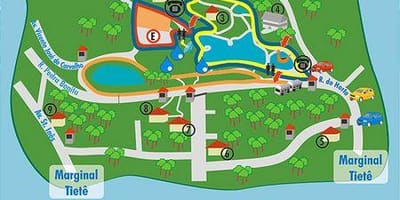 Alberto Löfgren park haritası - bahçe çiçek
