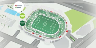 Allianz Parque haritası - Üst tribün