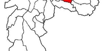 Aricanduva haritası-Vila Formosa alt vilayetin São Paulo