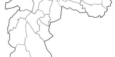 Bölge Nordeste São Paulo haritası