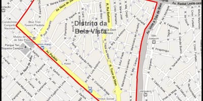 Bela Vista, São Paulo haritası