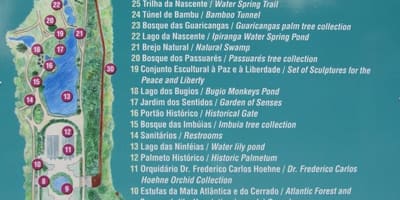 Botanik Bahçesi São Paulo haritası