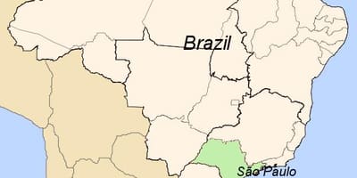 Brezilya Sao Paulo haritası
