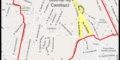 Cambuci São Paulo haritası