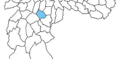 Campo Belo bölgesinin haritası