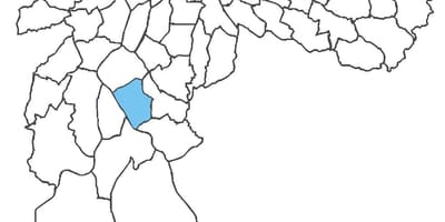 Campo Grande bölgesinin haritası