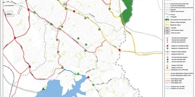 Cidade Ademar haritası São Paulo - Toplu taşıma