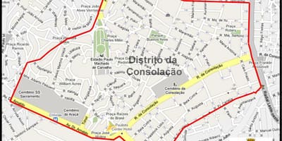 Consolação São Paulo haritası