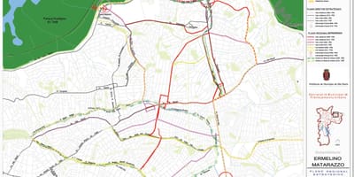 Ermelino Matarazzo haritası São Paulo - Yollar