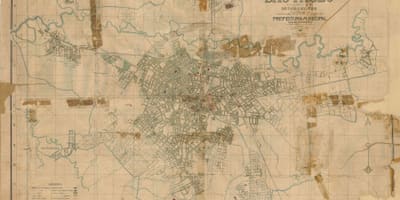 Eski São Paulo haritası - 1916