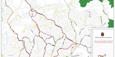 Freguesia do Ó haritası São Paulo - Yollar