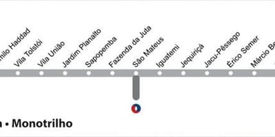 Gümüş 15 São Paulo Monoray göster - 