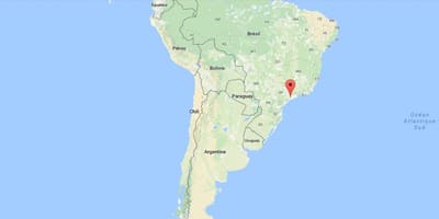 Güney Amerika'da Sao Paulo haritası