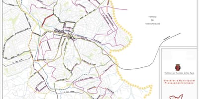 Guaianases haritası São Paulo - Yollar