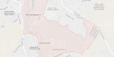 Guaianases haritası São Paulo