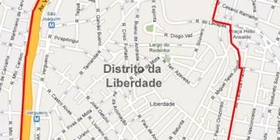 Konuklara São Paulo haritası