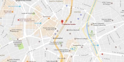 Palácio dos için trafik correios São Paulo göster