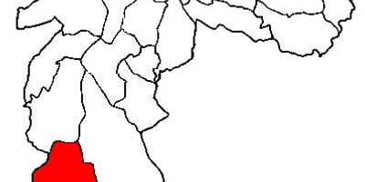 Parelheiros alt harita-vilayetin São Paulo