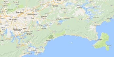 Perequê Plajı Mirim haritası