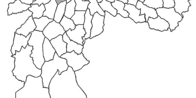 Pinheiros bölgesinin haritası