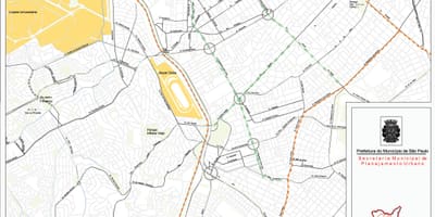 Pinheiros haritası São Paulo - Yollar