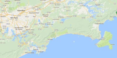 Vermelha beach haritası Sul