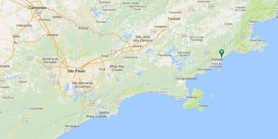 Plaj Vermelha do Sul haritası