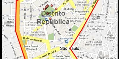 República São Paulo haritası