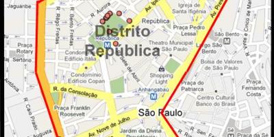 República São Paulo haritası